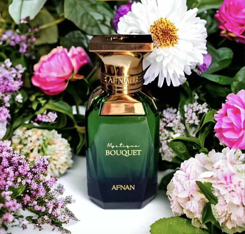Afnan Mystique Bouquet Eau de Parfum Spray for Women, 2.7 oz - Blend of Woody, Saffron and Bergamot Notes, and Earthy Base Afnan Mystique Bouquet Eau de Parfum Spray for Women, 2.7 oz - Blend of Woody, Saffron and Bergamot Notes, and Earthy Base