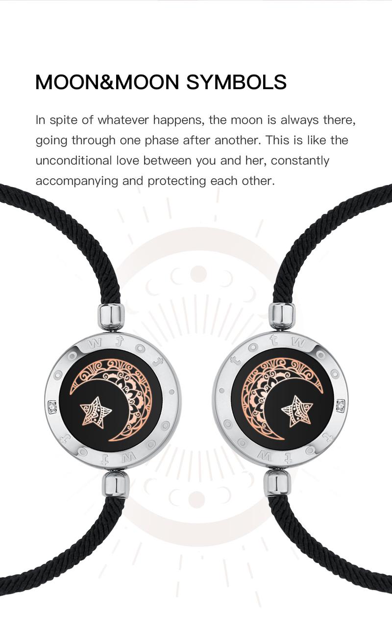 totwoo Long Distance Touch Bracelets, Meaningful Gift For Mom&Daughter or Bestie or Friends Anniversary Birthday