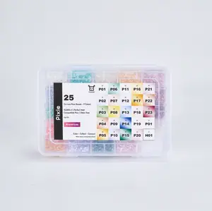 PixieBeads Premium Combo (25 Pearlescent Colors) - 10,000 ct Premium 2.6mm Fuse Beads