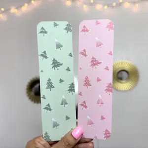 Christmas Tree | Bookmark Green or Pink (2x7")