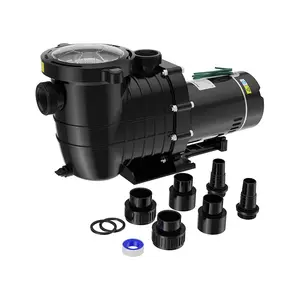 Slendor 2 HP Pool Pump with 6900 GPH Flow – Powerful Self-Priming Pump for Above Ground & Inground Pools, Dual Voltage 115V/230V, Fits 15,000-31,000 Gallon Pools, Includes Strainer Basket & Drain Plug