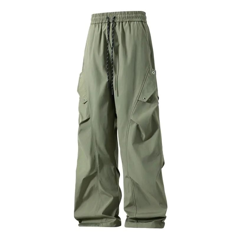 Autumn loose sports casual paratrooper pants, tooling shock pants men's models, pleated design, functional style, men's and women's spring and summer trendy brand loose design quick-drying tooling pants, drape sweatpants, trendy casual pants