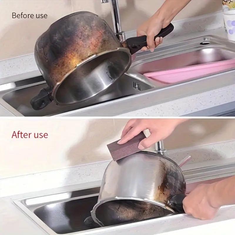 Emery Magic Sponge Eraser Set - Heavy-Duty Scouring Sponges for Non-Electric Descaling, Rust Removal, Dishwashing & Cookware Stain Remover, Kitchen Pot Cleaning Pads