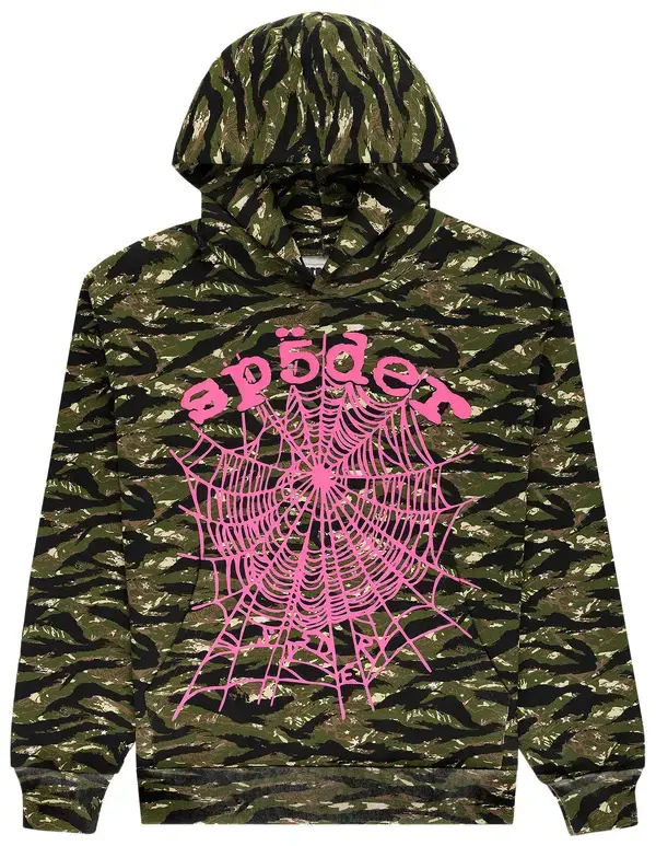 Hip Hop Spider OG Web Real Tree Sweatpants Set – Y2K Hoodie Tracksuit Pullover Sweatshirt for Women & Men, Matching Couples Streetwear Outfit, Camo Casual Sweatpants Set, Fall Winter Fashion Gift