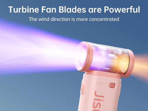 JISULIFE Mini Portable Fan 5000mAh USB 5 Wind Speeds 3.5-18 Hours Compact Travel Friendly with Lanyard for Outdoor Use