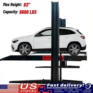 KT-P2700 2 post floor plate parking lift -2 column parking lift car parking lift 6600 LBS pick up