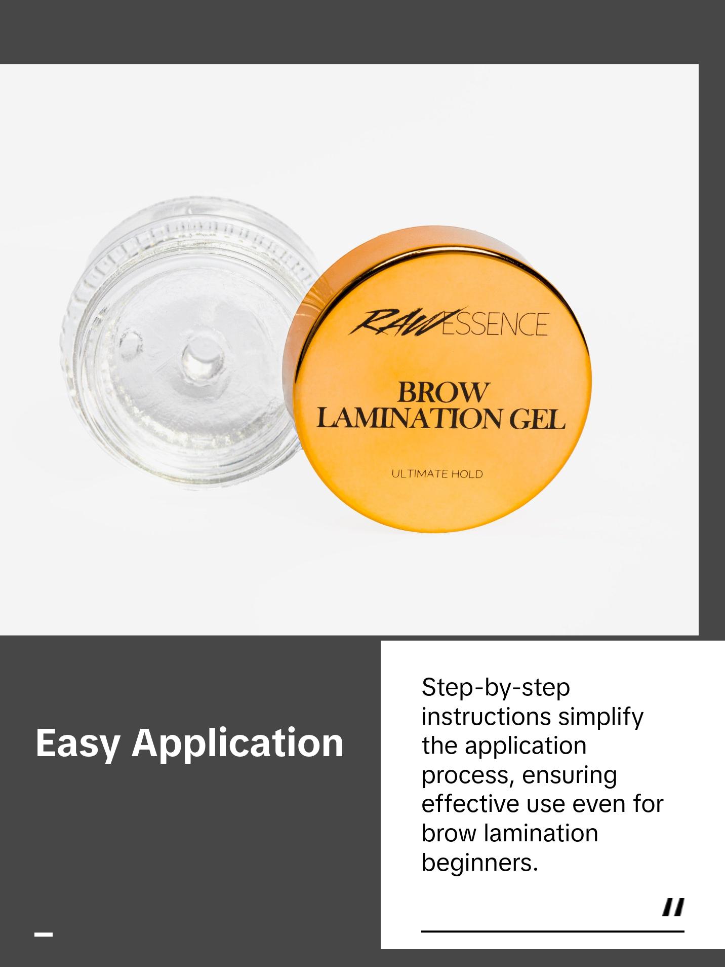 24 Hour Hold Brow Lamination Gel - Transfer and Waterproof Brow Gel