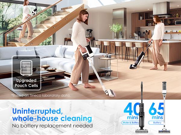TINECO FLOOR ONE SWITCH S7 Smart Multi-Function Cleaner, Suitable for Whole-house Cleaning, Self-Cleaning, Extended Battery Lifespan, ZeroTangle Brush, Dual-Edge Cleaning, Safe for Children and Pets