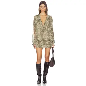 Tularosa Soca Mini Dress in Snake