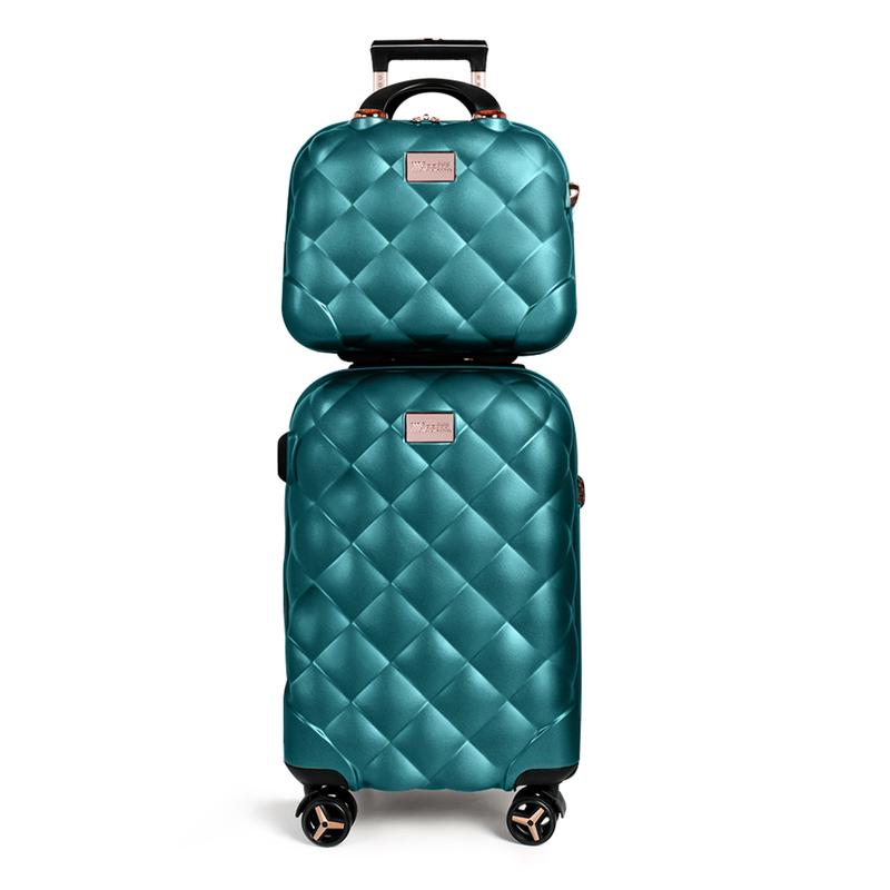 New York Xpress  Stylish Travel Luggage Set - PP Material, TSA Lock, 8-Wheel Spinner - Multiple Colors for Men & Women luggage