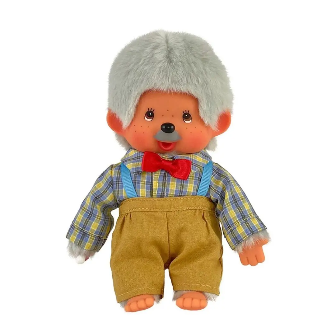 Monchhichi Grandpa Stuffed Doll, Soft Plush Toy, Ideal Gift for Stuffed Doll Collectors, Stuffed Dolls