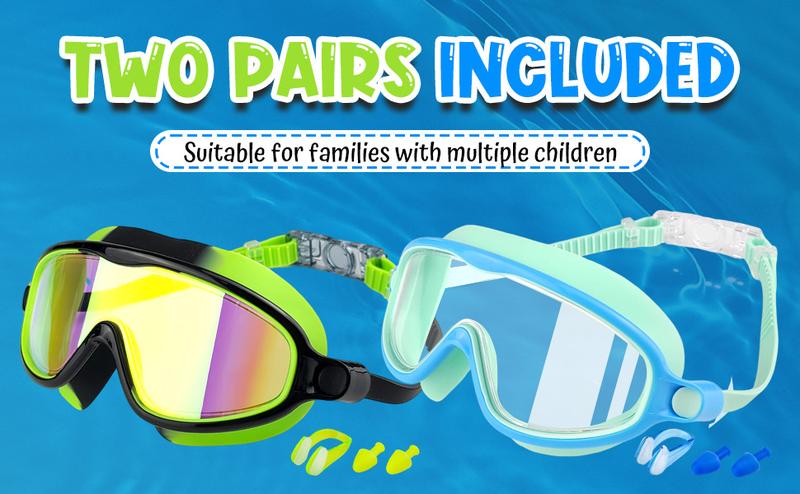 Outdoorfun Swim Goggles 2 Pack for Kids - Wide View, Anti-Fog, UV Protection, Comfortable Fit, Suitable for Ages 3-15, Easy to Wear, No Leaking dealsforyoudays Outdoorfun Swim Goggles 2 Pack for Kids - Wide View, Anti-Fog, UV Protection, Comfortable Fit, Suitable for Ages 3-15, Easy to Wear, No Leaking dealsforyoudays