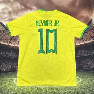 2022 Brazil Home 10 Neymar Short Sleeve Soccer Jerseys