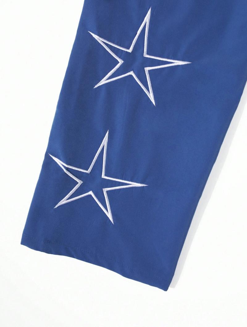 3-pack loose-fitting sweatpants for men. Star-patterned embroidered design for comfort. Sports casual bottoms. Workout pants. Streetwear. Autumn apparel. Men's fitness tracksuit. 3-pack loose-fitting sweatpants for men. Star-patterned embroidered design for comfort. Sports casual bottoms. Workout pants. Streetwear. Autumn apparel. Men's fitness tracksuit.