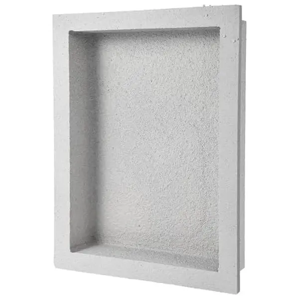 15"x16" Tile-Ready Recessed Shower Niche, Modern Square Corner Recessed Shelf, Bathroom Wall-Inserted Storage, Easy Install, No Cutting Required