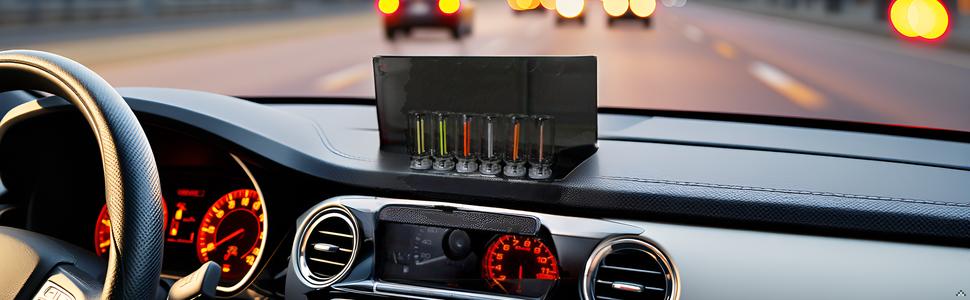 DIBMS USB LED Car Interior Atmosphere Light, Plug-in USB Automotive Ambient Lighting Retro Lamps, Retro Ceramic LED Glass Bottle Nightlight for Car, Bedroom - Touch Control