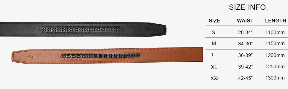 [Valentine's Day Gift] BOSTANTEN Leather Mens Belt Easy Release Ratchet Belt For Men Dress and Casual with Adjustable Buckle, Trim to Fit Textured Fathers Gift