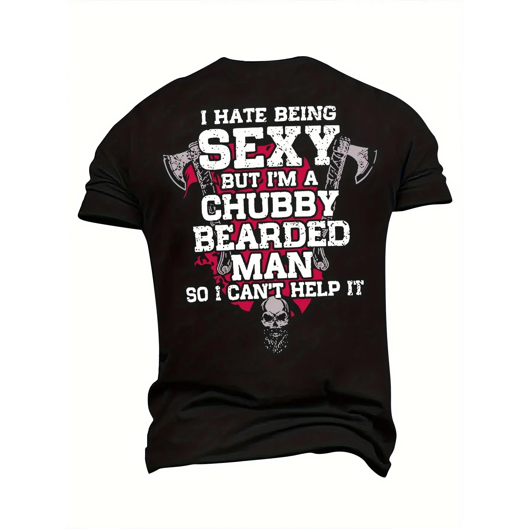 Plus Size Men's T-Shirt Hammer Skull