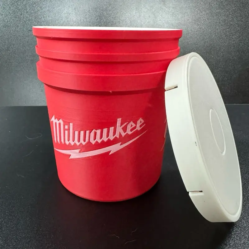 Milwaukee Bucket Snack and Storage Container with Removable Insert