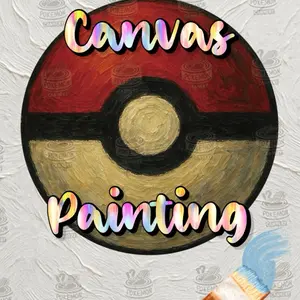 Pokémon CCG Cannery Oil Canvas Paintings - 1 Painting Per Envelope