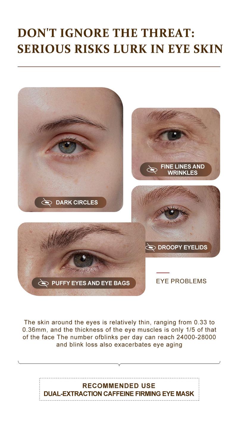 YCZ Instant Eye Renewal Kit | Electric Massage Eye Cream & Caffeine Eye Maskfor Hydration, Depuffing & Fine-Line Smoothing