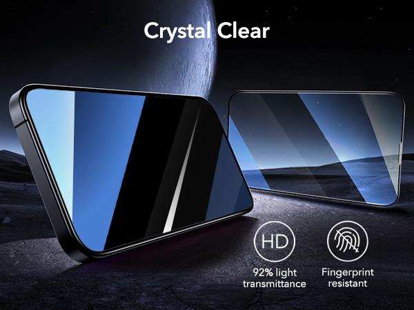 ESR 3 Pack for iPhone 17e/iPhone 16e/ iPhone 14/ iPhone 13/ iPhone 13 Pro Privacy Screen Protector, Military Grade Shatterproof, 9H Hardness, Anti-spy Tempered Glass with UltraFit Tray