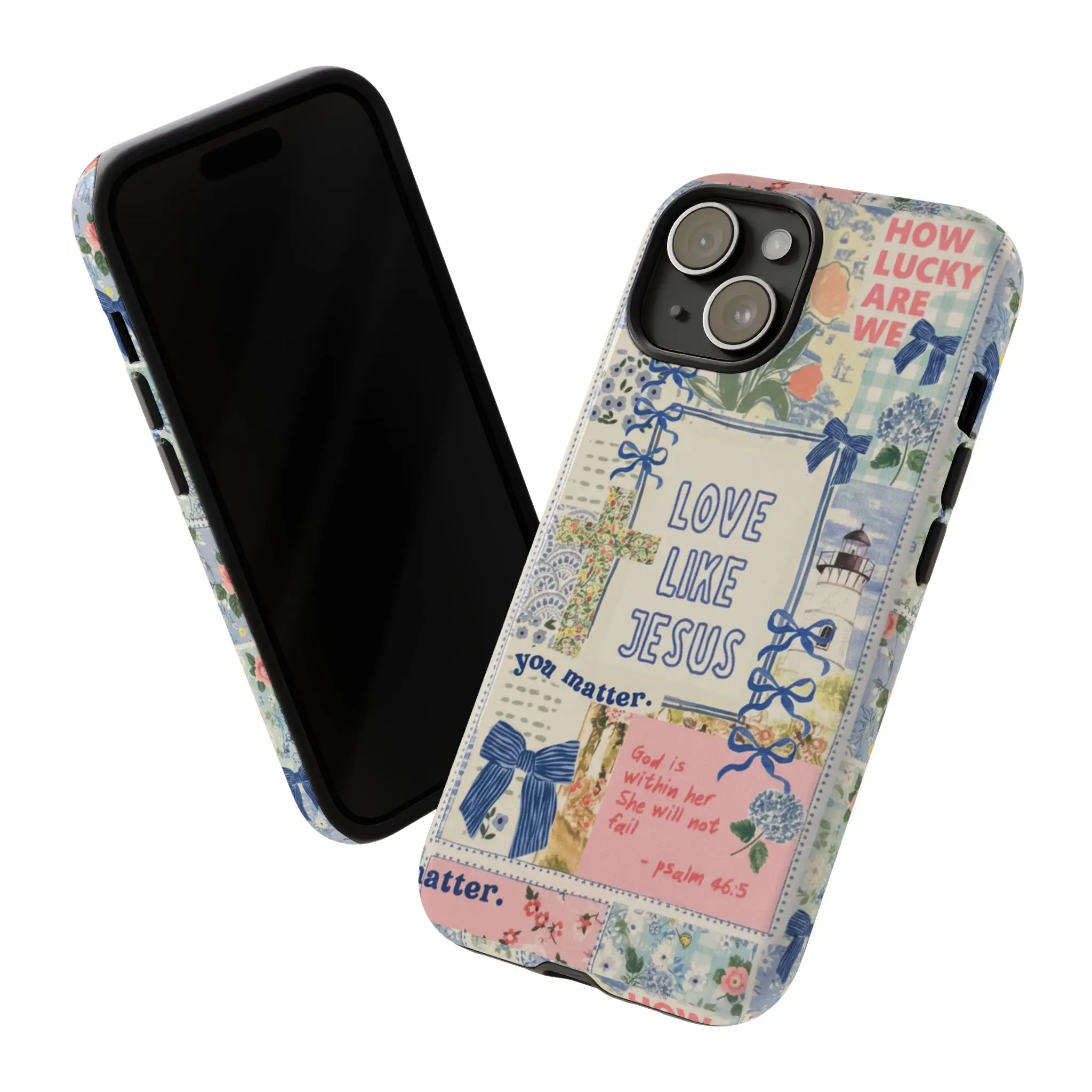 Love Like Jesus Phone Case, Cottagecore Christian Aesthetic Phone Case For iphone 17 pro case iphone 16 pro max case 15 14 13 12 11 & Samsung S25 S24 Ultra