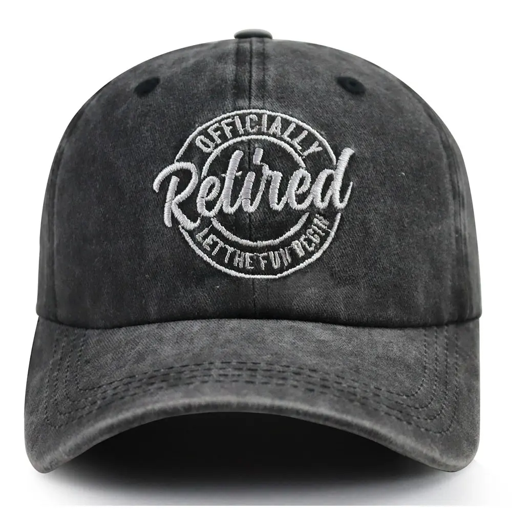 Adjustable Embroidered Retired Baseball Cap - Fitted, Embroidered, Casual Hats - Funny "Old Lives Matter" Retirement/Birthday Gift for Men, Women (Grandma, Grandpa, Retiring Nurse, Teacher, Coworker), Fitted Hats, Embroidered Hats