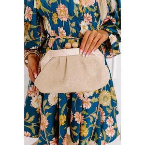 Vacay Ways Raffia Woven Purse