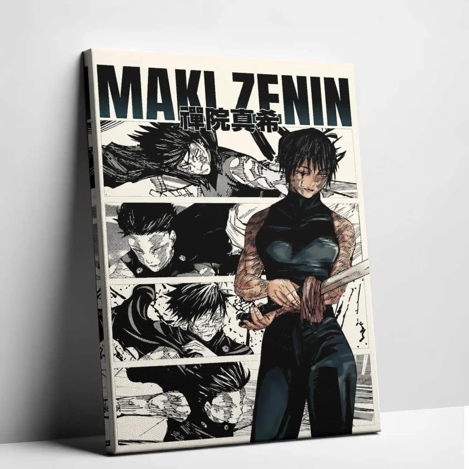 Jujutsu Kaisen Maki Zenin Anime Poster - Artistic Creative Print, Decorative Bedroom Decor, Anime Room Otaku Style Home Wall Art Gift