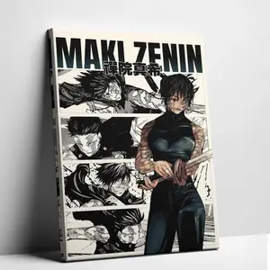 Jujutsu Kaisen Maki Zenin Anime Poster JJK Wall Art Print Gift Decor