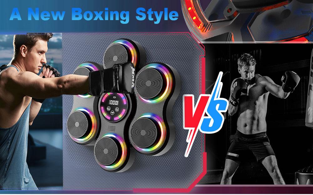 【Christmas gifts】Music Boxing Machine, Boxing Wall Mount Machine For Adult, Smart Boxing Traineing Machine With Boxing Gloves, Boxing Workout Equipment Target For Home, Office, Gym (Upgrade)