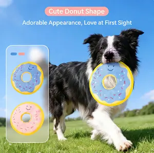 Pet Frisbee Dog Training Interactive Pet Toy Outdoor Training Silicone Soft Frisbee Durable Pet Outdoor Supplies