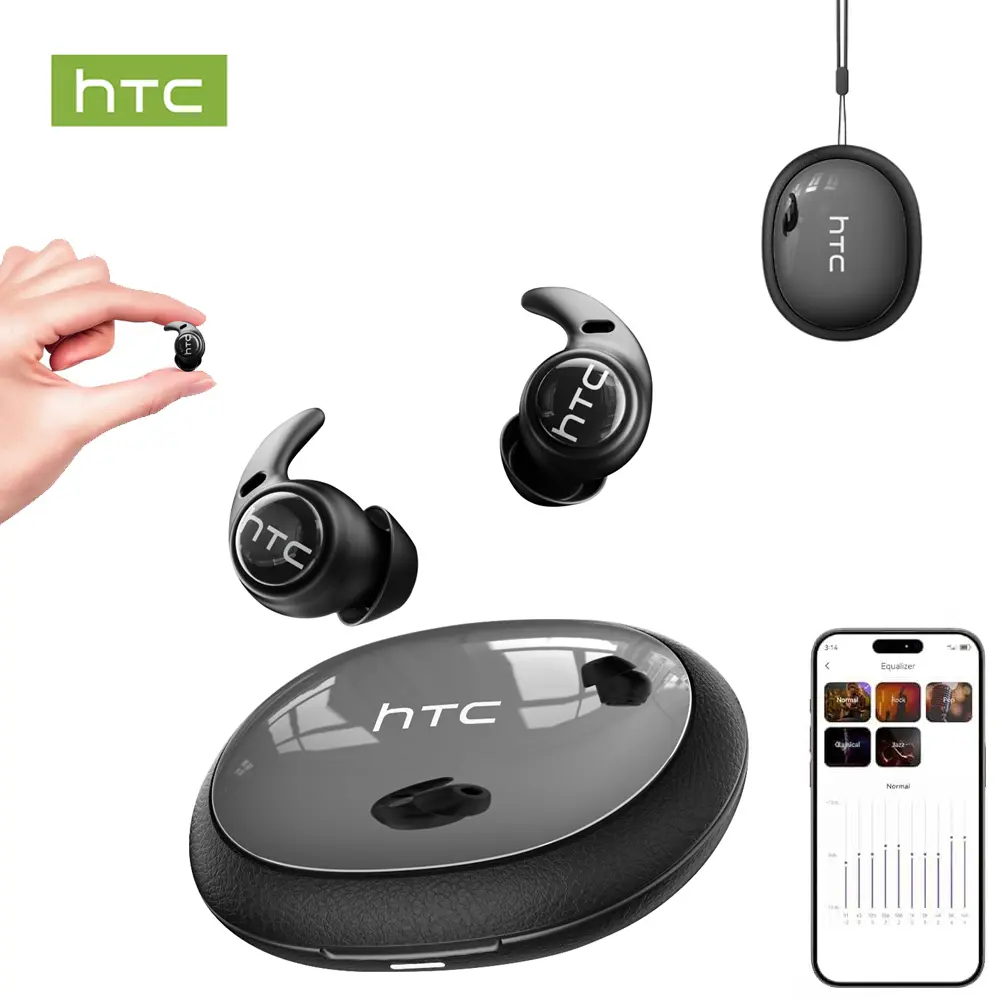 HTC NE76 Wireless Bluetooth 6.0 Sleep Earbuds Feature Noise-cancellation technology.Designed To Be Ultra-Thin And Discreet,They offer a comfortable, pressure-free fit for side sleepers, helping to improve sleep quality. Ideal for travel and side sleeping