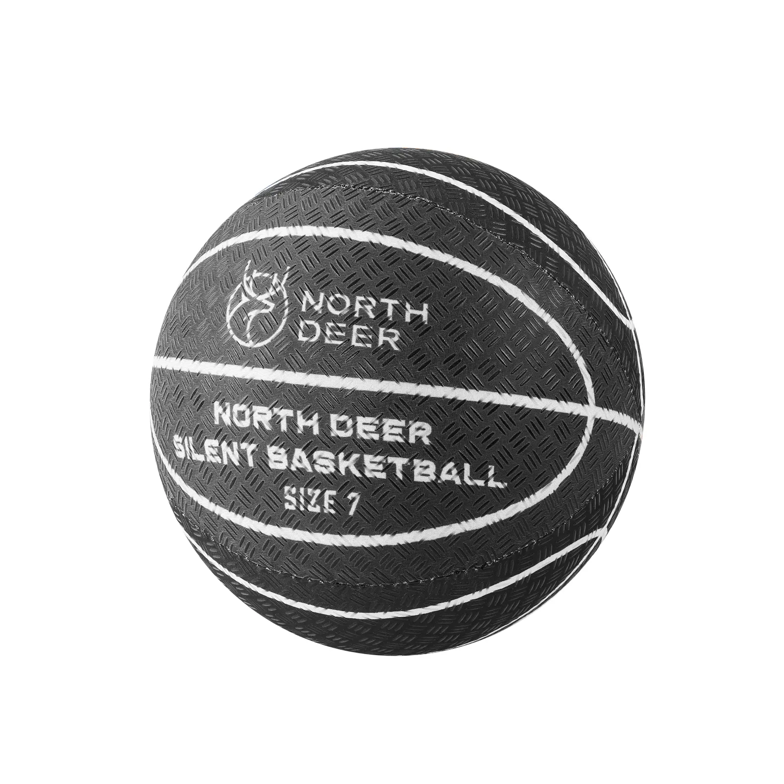Northdeer 1:1 Real Match Silent Basketball Size 7 with Fabric Cover, Silicone-Coated Indoor Basketball, 2026 New Upgraded Material for Realistic Grip & Higher Bounce, Bedazzled Basketball for bf,  Ball Sport Equipment