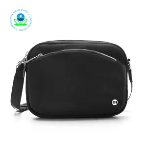 Small travel purse Women Crossbody purse Long Starp Crossbody Bag for Women- Shoulder Bag With Waterproof Nylon Handbag Multiple Pockets and Adjustable Strap 1.5L
