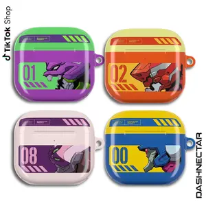 Evangelion Airpods Cases, EVA-00 PROTO TYPE Neon Genesis Evangelion Protective Cover for AirPods 1/2/3/Pro