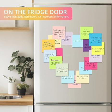 Sticky Notes, 12 Pads, 3x3 inches, Colorful Self-Stick Note Pads, Perfect for Office, Study, and Daily Life Organization - Soft Pastel