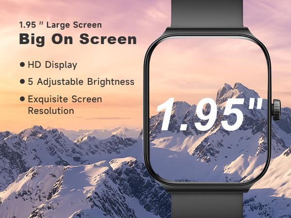 [Spring Deals] Tukio 1.69'' Touch Screen Smartwatch with Fitness Tracker Sleep Monitor Pedometer Stopwatch for Fitness Enthusiasts Holiday Gift Wearable Device