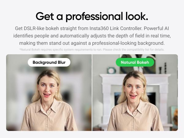 Insta360 Link 2 - PTZ 4K Webcam for PC/Mac, 1/2" Sensor, AI Tracking, HDR, AI Noise-Canceling Mic, Gesture Control for Streaming, Video Calls, Gaming, Works with Zoom, Teams, Twitch & More