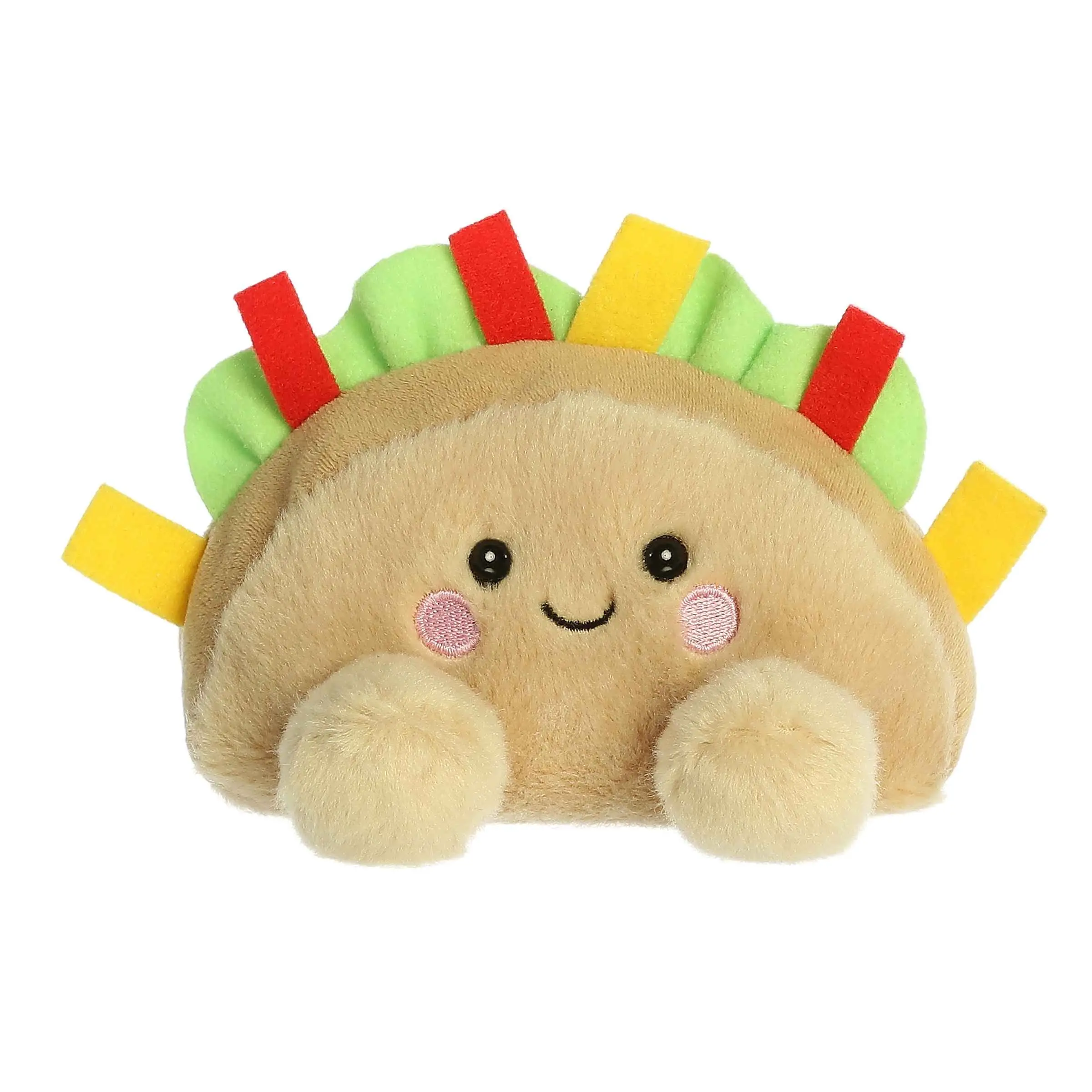 Palm Pals Adorable Fiesta Taco 5 inch Brown Mini Soft Plush Collectable Stuffed Animal