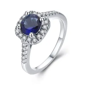 Rings for Women, Promise Rings for Her, Christmas Gifts, Engagement Rings for Women Solitaire Crystal Wedding Rings for Her Fake Diamond Ring Christmas Gifts for Her