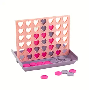 Heart Shaped Connect 4 Board Game – Two Player Strategy Game for Kids Heart Shaped Connect 4 Board Game – Two Player Strategy Game for Kids