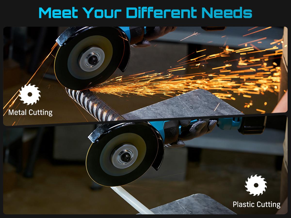 SEESII 3-in-1 Cordless Power Tool Set: Electric Rotary Hammer, Cordless Angle Grinder & Brushless Impact Wrench - Heavy Duty Combo Kit with 2x 4.0Ah Batteries for Construction, Automotive Repair & Metal Fabrication, 3ML