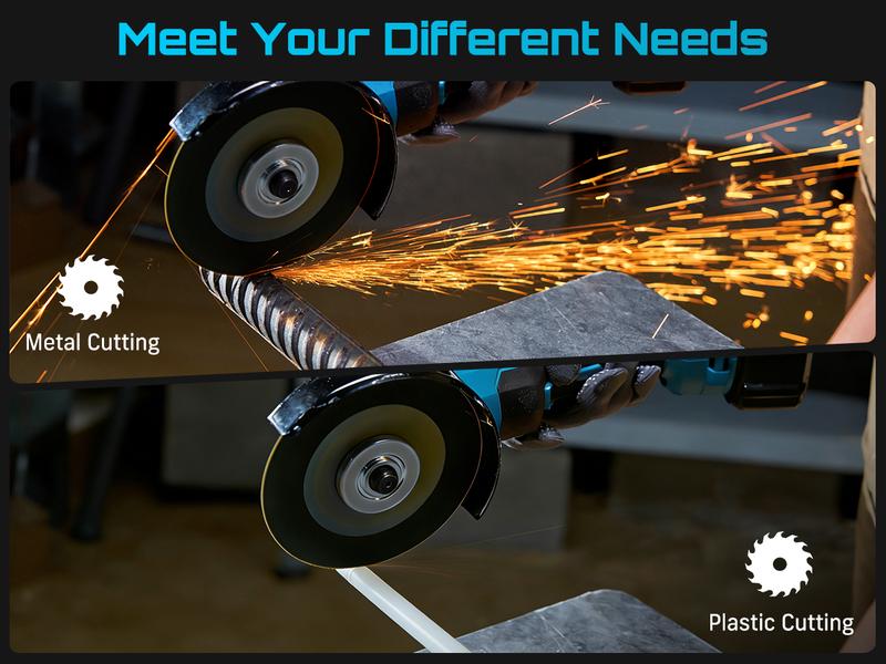 SEESII 3-in-1 Cordless Power Tool Set: Electric Rotary Hammer, Cordless Angle Grinder & Brushless Impact Wrench - Heavy Duty Combo Kit with 2x 4.0Ah Batteries for Construction, Automotive Repair & Metal Fabrication, 3ML