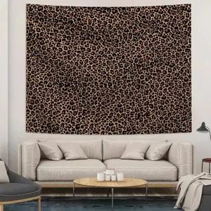 Leopard Print Decorative Wall Hanging Tapestry, interesting Lightweight Decoration wall hanging, dopamine art tapestry, suitable for living room, bedroom, college dorm trippy room decor， bedroom decor cool stuff for room tapestry mens room decor
