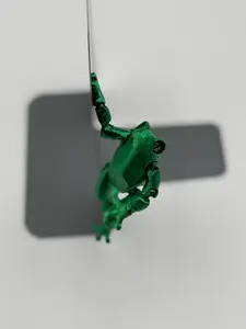 Hanging Frog Desk Buddy – Articulated Magnetic Cute Frog Toy – Shelf Edge Frog – Funny Desk Companion Miss you no frog left behind home - embedded magnet