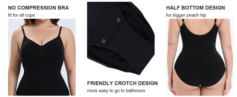 SHAPERX Bodysuit for Women Tummy Control Shapewear Briefs Style Womenswear Underwear