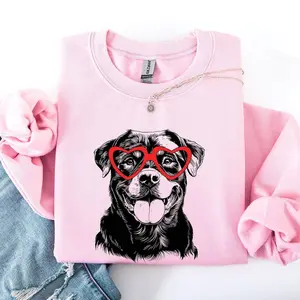 Rottweiler, Pet, Dog Breed, Sweatshirt, Crewneck, Crew Neck, Sweater, Love, Heart, Dog Lover, Animal Lover