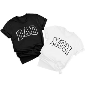 Dad Mom Shirt Matching Shirts for Couples Pregnancy Announcement Reveal T Shirts Mothers Fathers Day Couple Gifts